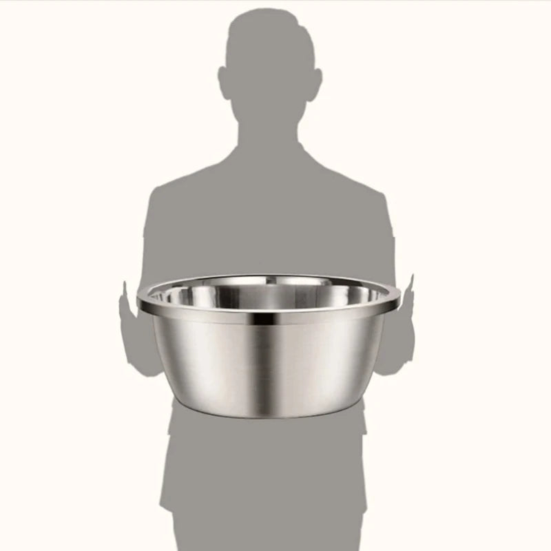 Large Stainless Steel Dog Bowls Smooth Metal Food and Water Dishes