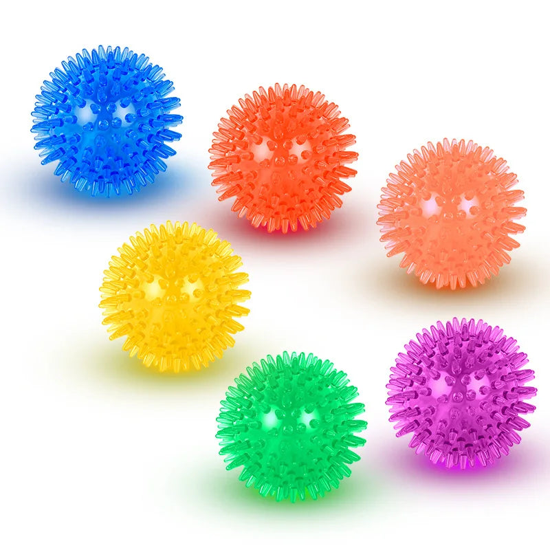 Dog Toy Bouncy Ball Tooth Cleaning Ball TPR Training Pet Teeth Chewing Toy